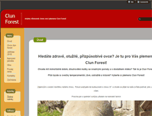 Tablet Screenshot of clun-forest.cz